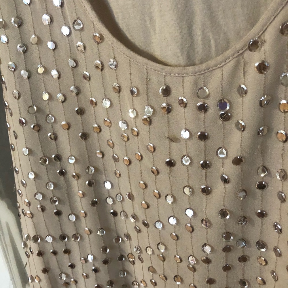 Worthington Woman 3x knit tank w/ sequins